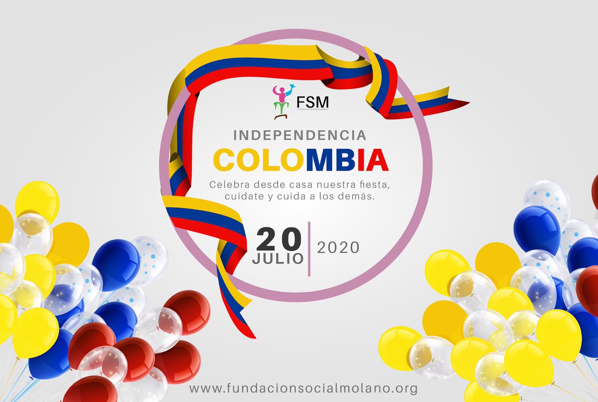 FSMfundacion's tweet photo. Hoy celebramos el día  de nuestra independencia, queremos desearles un feliz día  20 de julio /2020

https://t.co/3eeueG3stp https://t.co/EVdVbAw1JK