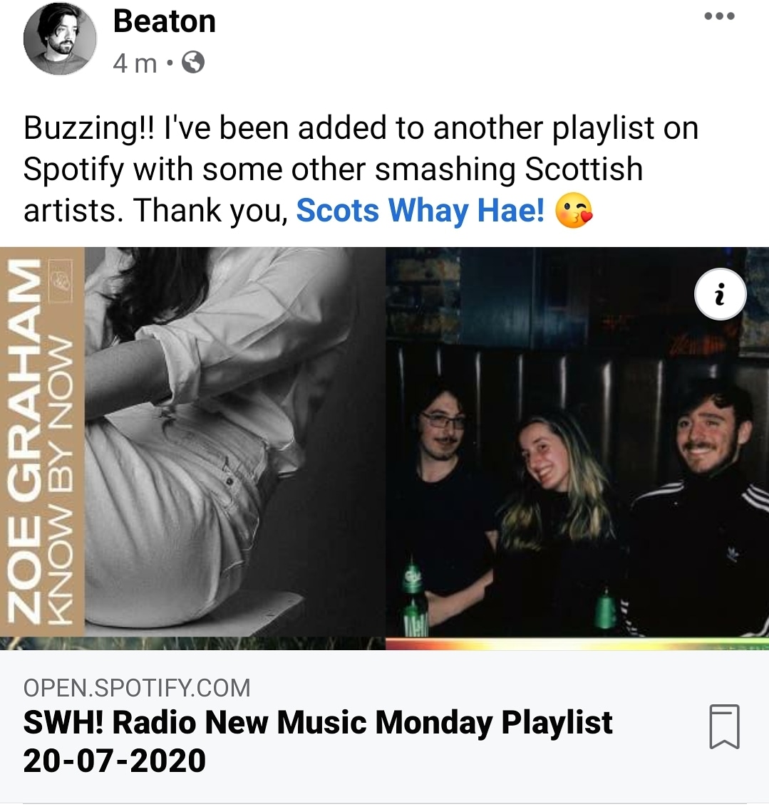 ScottBeatonHQ's tweet photo. Buzzing! ❤ #newmusic #playlist https://t.co/oKFX5buw1G