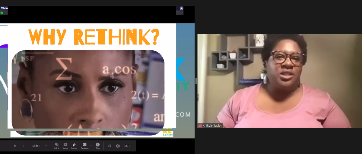 Lyricalswordz's tweet image. Kicking off the #RethinkLearningSummit with founder and creator @knikole! So excited to learn with all these amazing educators. Would love to meet you at my live session tomorrow at 12pm PST/3pm EST: Lifting Student Voices: Cultivating a Writing Community in Any Discipline!