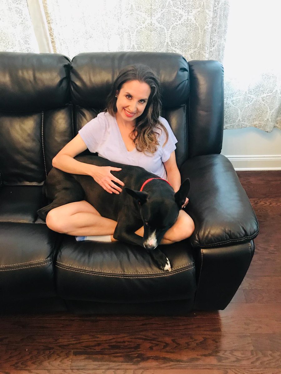 JenKennedy2's tweet photo. #CSSTheMagicofDogs In “Learning to Sit” (#90) I share how Barkley showed us the secret to coping with quarantine. Don't let the delicate face fool you – he used his 60 lbs. of muscle to train me to slow down each morning. This is a huge feat since I rarely sit still! https://t.co/cvWbQyt7nL