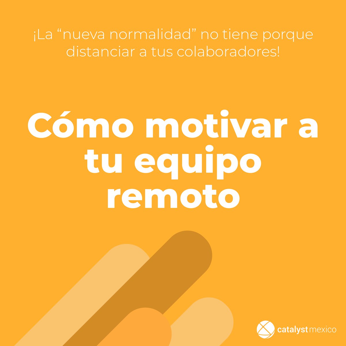 CatalystMX's tweet image. Estos 3 tips te ayudarán a impulsar la motivación de tu equipo mientras trabajan desde casa💻

Los team buildings son una eficaz herramienta para la construcción de equipos🏅

#teambuilding #teambuildingremoto #homeoffice #trabajoremoto #equiposremotos