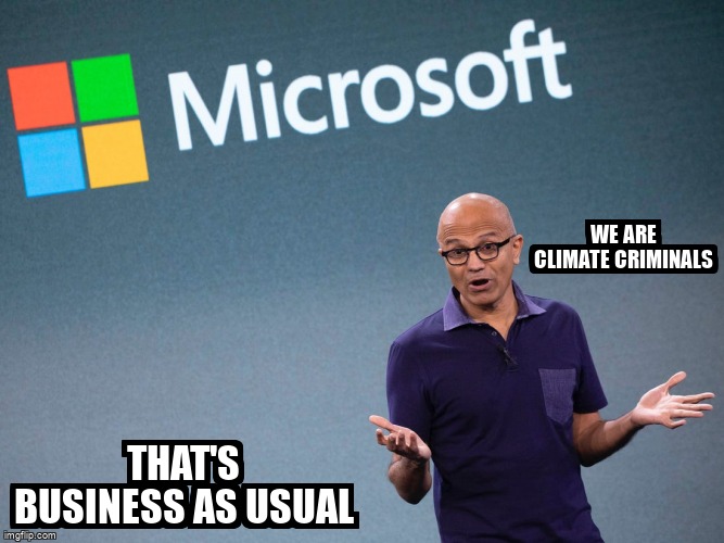 People_Duke's tweet photo. We're not letting @Microsoft develop the Alberta Tar Sands and use AI to extract an additional “50,000 barrels per day by 2025” from XTO-Exxon Mobil’s Permian Basin project

Sign the petition at https://t.co/z3d6NdTAww
 #BigTechLovesBigOil https://t.co/PJvDxWDeHY