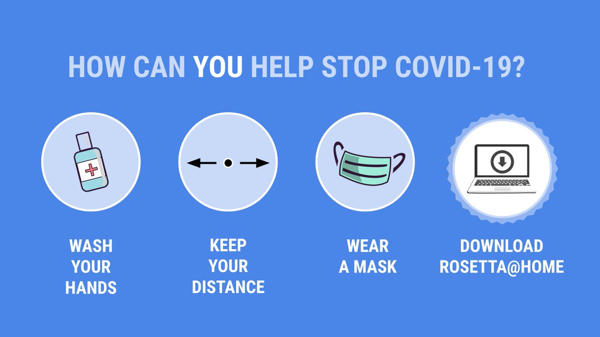 RosettaAtHome's tweet photo. There's a lot we can all do to slow the spread of COVID-19.

With Rosetta@Home installed on your devices, you can help scientists crunch numbers that could lead to a cure. Since it runs in the background, there's no work you need to do.

Learn more &amp; Join: https://t.co/BIKc1JMYer https://t.co/wbJNzIgtcb