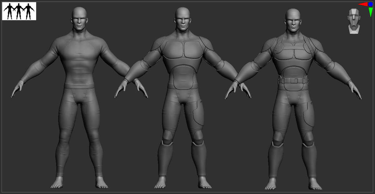 InverseSymmetry's tweet photo. Some behind the scenes on our character development. Working on one of the heros' combat suit. It's still in the block out phase, but It's coming along great!

#zbrush #indiedev #indiegame #gameart #indiegames #3dart #turnbased #superhero #gamedev #strategygame #hero #art #gaming https://t.co/x7tzVKmtD6
