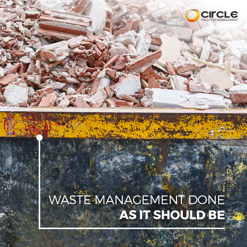CircleUKGroup's tweet photo. We have experience in solving #wastemanagement needs; allowing you to focus on the #renovations without worrying about the #rubbish. We offer #waste management for households as well as #business properties, following all regulations and laws regarding waste management! #circlefm https://t.co/2SgCSnAhoY