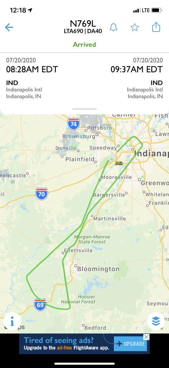 soar_n_sand's tweet image. Hand flying a DME Arc, simulated partial panel, on the ILS 35 at KBMG is a piece of cake when the air is as calm and smooth as it was this morning. Too bad it’s not always like that. 😂 #pilotlife #instrumentrating #da40ng #privatepilot