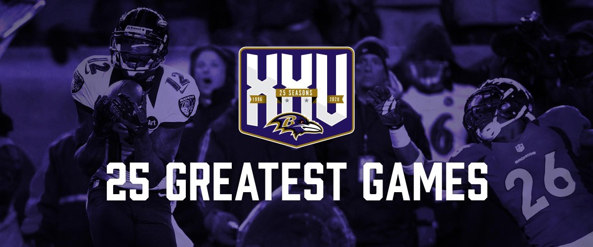 Ravens's tweet photo. Watch all 25 of the greatest games in their entirety in one place! 

➡️ https://t.co/KLGsAKxbdo https://t.co/sZXNfzjvL9