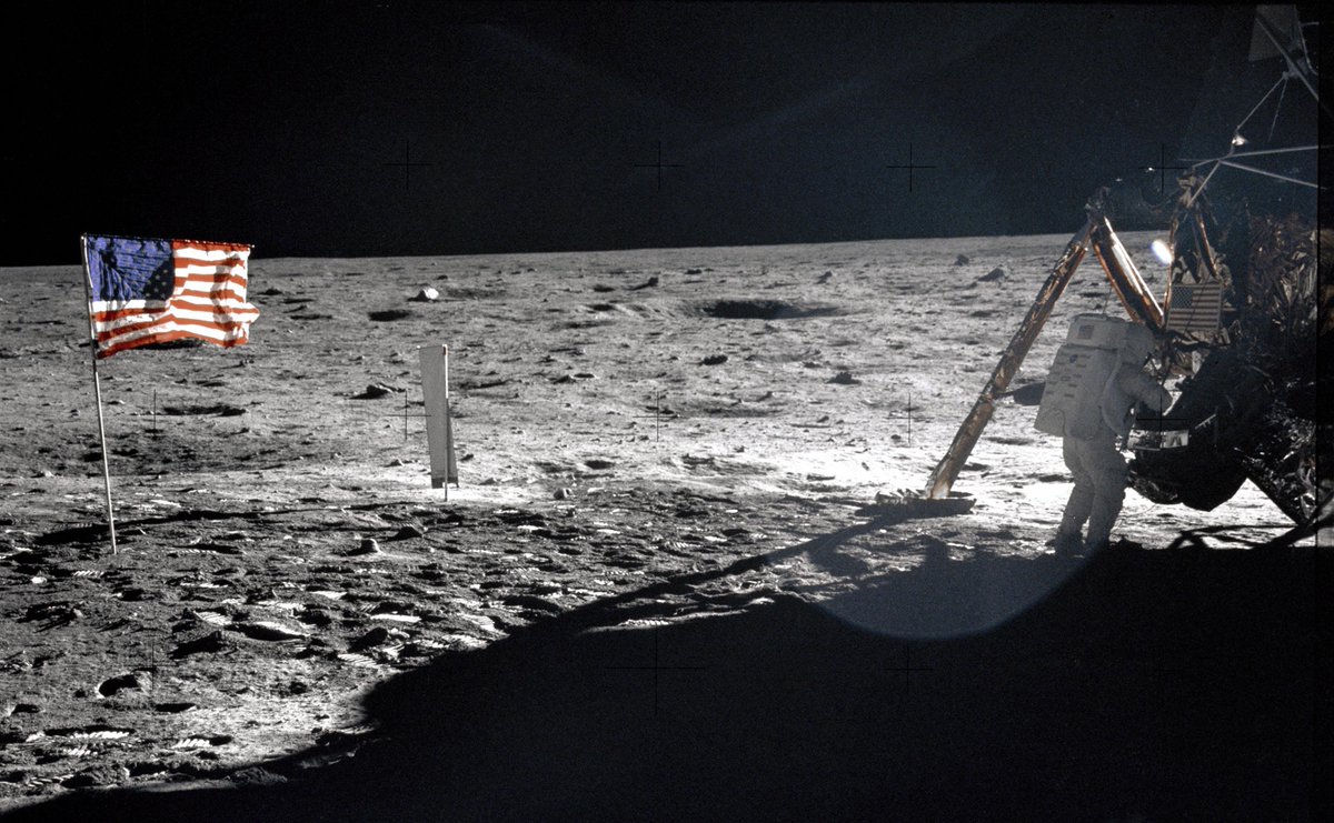 ulalaunch's tweet photo. Happy #NationalMoonDay! #OTD 51 years ago, humans first stepped on the moon 🌕 

📸: @NASA https://t.co/0MQt0ViQEe