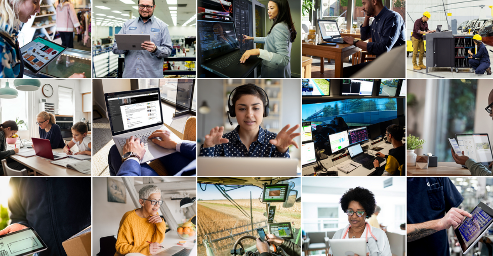Microsoft's tweet photo. As the world faces an unemployment crisis, we're committed to expanding access to the digital skills needed to fill new jobs. 

Learn about the action we're taking: https://t.co/wGYSJP9x1S