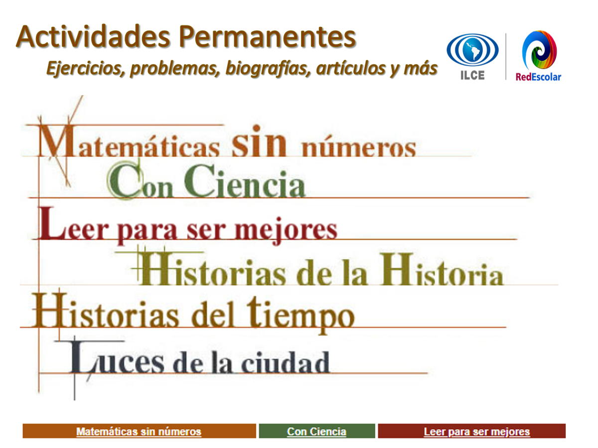 RedEscolar_ILCE's tweet photo. Encuentra actividades lúdicas que te apoyarán en los contenidos curriculares con ejercicios, problemas, biografías de científicos y humanistas, artículos de didáctica, noticias sobre inventos, descubrimientos y otras recomendaciones. #RedEscolar.--->https://t.co/KEdhUOdgnX https://t.co/iJVFIeCdR9