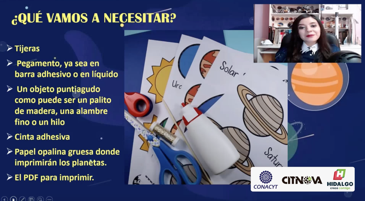 CITNOVA's tweet photo. 🔷Un viaje al Universo🔷 con la charla- taller
🔴 Jugando con los Planetas
Identifica los planetas que componen el Sistema Solar ¿Qué es una estrella? conoce las características físicas y químicas.
🔷Imparte: Lic. Ana Julia Banda de #Eureeka
📽️Video: https://t.co/wwRDFZMYHO https://t.co/c8nDhMAws1