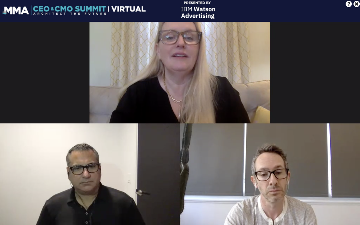 MMAglobal's tweet photo. “Take care of your people, and they’ll take care of your customers.” Great, simple advice from @Petco CMO Tariq Hassan at MMA #CEOCMO Summit VIRTUAL #ShapeTheFuture @karintimpone @krianbalma https://t.co/tItL0cGGoG