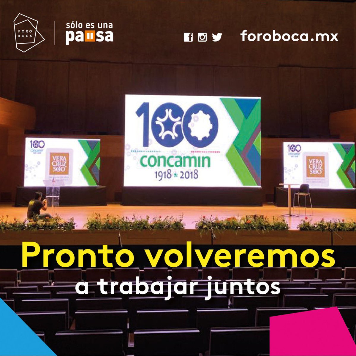 #SoloEsUnaPausa no podemos esperar para volver a estar juntos.