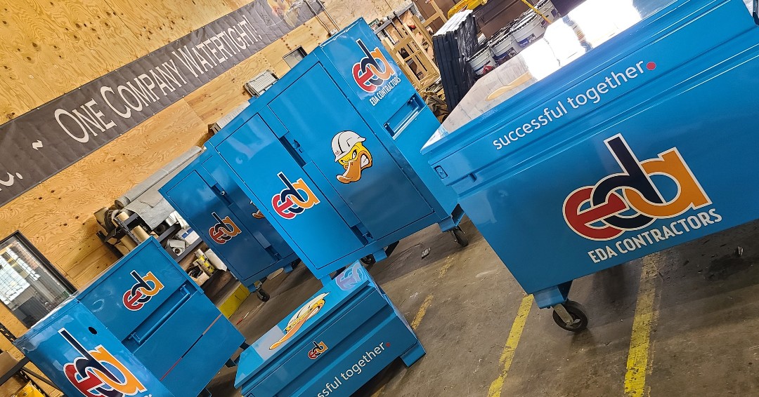 EDAContractors's tweet photo. Coming soon to a jobsite near you... new and improved EDA Gang Boxes!
#EDAWay #SuccessfulTogether #Construction #GangBoxes #Jobsite https://t.co/oLgKUekS9o