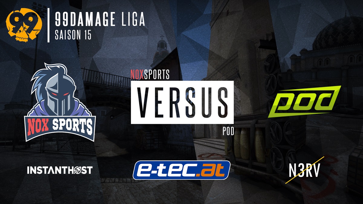 📢Spieltag 6️⃣ in der <a href="/99DAMAGEde/">99Damage</a> Liga📢

🗓 Division 3.7
🆚<a href="/planetpod/">pod virtual gaming</a> 🇩🇪
🕒20.07.2020 - 20:00
🗺️Mapvote kurz vor Spielbeginn
📋liga.99damage.de/de/leagues/mat…
🎥twitch.tv/noxsportstv
🎙<a href="/NOXro0t/">noxro0t</a>
---
powered by <a href="/ETECat/">e-tec.at</a>

#csgo #99damage #twitchtv #cast #noxftw #neversurrender