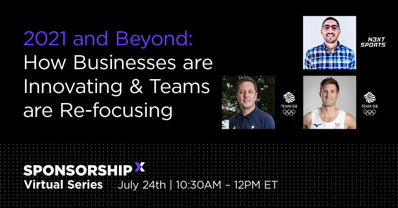 SponsorshipX's tweet photo. Join us July 24 as we gather speakers @hishamshehabi of @n3xtsports, Scott Field &amp; Olympic Rower @JflWalton of @TeamGB to talk about #innovation and the upcoming Games. Plus, tune in for an #Olympic edition of Bourbon Street with @MarkHarrison3 &amp; Don Mayo https://t.co/ib6AGpF3q9 https://t.co/wvP1iZrrEv
