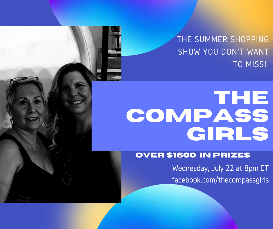 Come chat and shop with @TheCompassGirls Wednesday night 8PM ET on Facebook - Over $1600 in #giveaways facebook.com/thecompassgirls