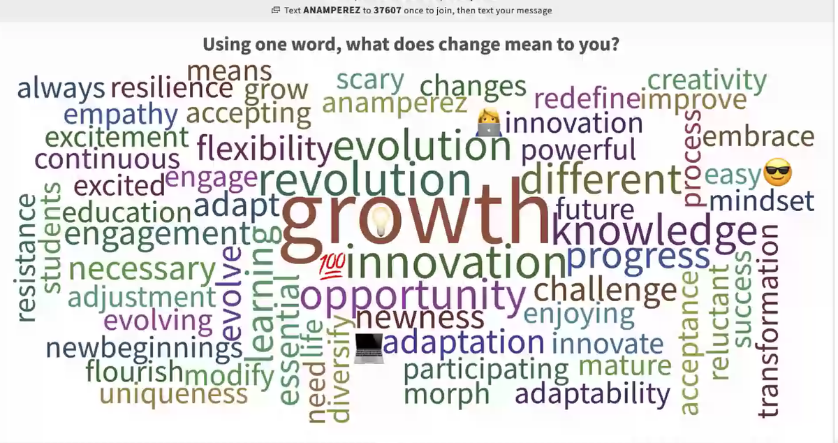 itexaseducator's tweet photo. @LaJoyaISDEdTech  #changeis 
@polleverywhere  #LJTECHi3 https://t.co/eIMMkrTXKo