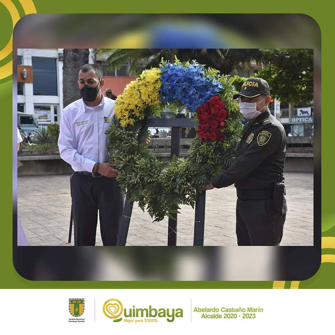 AlcQuimbaya's tweet photo. Conmemoración de los 210 años de Independencia. Recordamos  la valentía, fortaleza y empuje de nuestros próceres y héroes del pasado y del presente, y de quienes han marcado un camino a la libertad. 
#DíaDeLaIndependencia #20deJulio https://t.co/QuqdXbsDwT