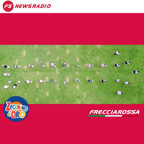 fsnews_it's tweet photo. “Come una Freccia” è il brano cantato dal Coro dell’Antoniano per l’iniziativa #Trenitalia e @zecchinodoro. Ascolta le interviste di #FSNewsRadio a Roberta Graziosi e Sabrina Simoni 🎙️👉🏻 https://t.co/Xw5VKKh1Jd https://t.co/p5so8kVdsg