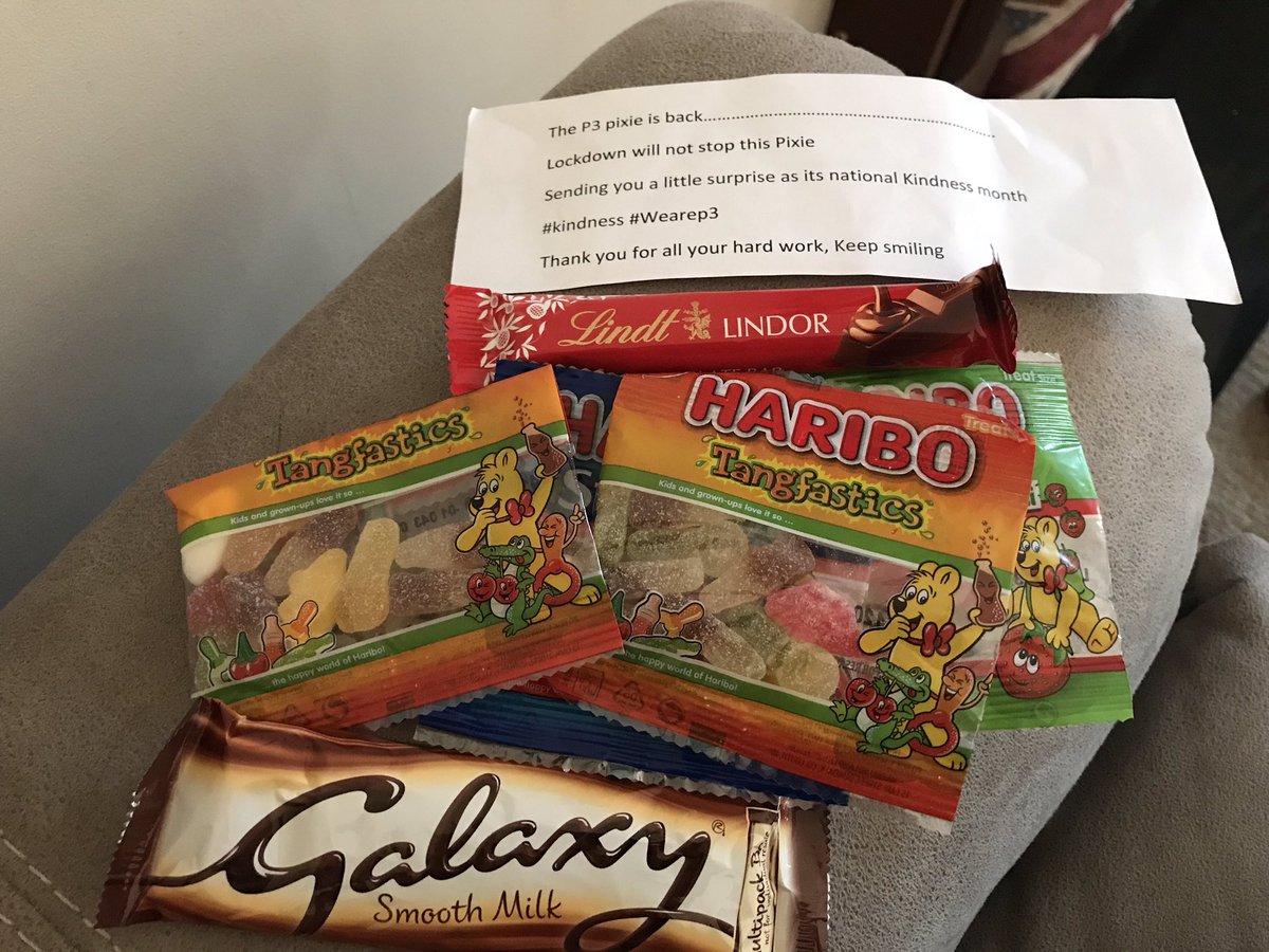 CarolinePanks's tweet photo. What a yummy 😋 treat, thank you P3 Pixie 🧚‍♀️😃 #kindness #wearep3 https://t.co/pjjYOdPypW