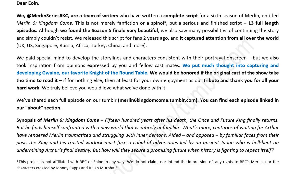 MerlinSeries6KC's tweet photo. @eoincmacken You know your recent tweet has the fandom going crazy. But have any of you heard about this Merlin script yet?? https://t.co/yBPTmlEGqM