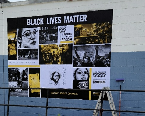 FightForAUnion's tweet photo. Murals have gone up across the country in support of today's #j20 #StrikeForBlackLives! 

Amazing work from @tlynnfaz @shepreebright @weblkpaper @youngmer @weblkpape @shepreebright and https://t.co/IAq3likDe1 https://t.co/blvm5der9N