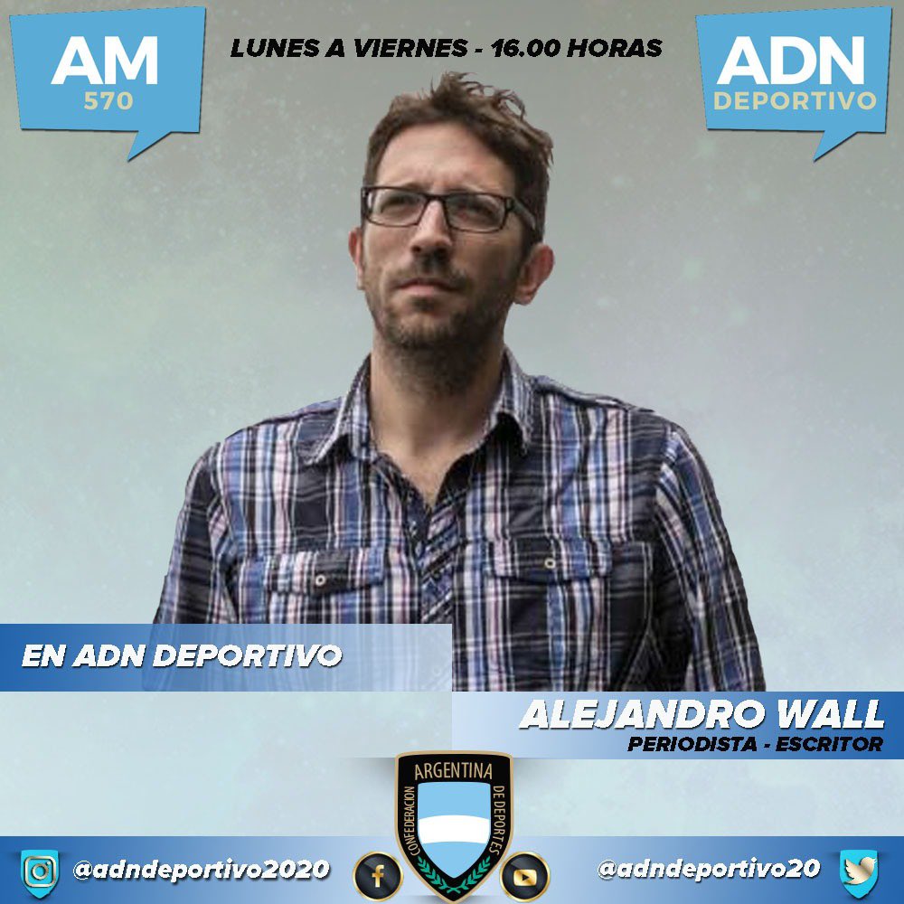 ADNDeportivo21's tweet photo. 📌HOY. Lunes en @Adndeportivo20 🏅 

🎙Charlamos con Juan Rufinatto, Presidente de la Federación Argentina de Cheerleading🥁🎷🎺🎤 (@CheerArgentina) 

🗣”Ciencias Sociales y Deporte” de la mano de Rodrigo #Daskal con el periodista @alejwall como invitado https://t.co/IJgkAOwTN2