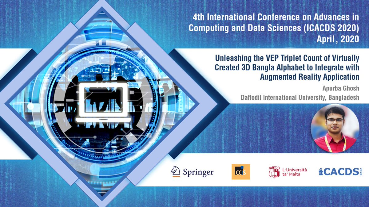 Apurba_Dada's tweet photo. My recent research work titled - "Unleashing the VEP Triplet Count of Virtually Created 3D Bangla Alphabet to Integrate with Augmented Reality Application" is now available in Springer. More works are coming soon... https://t.co/2gVVKL9roF