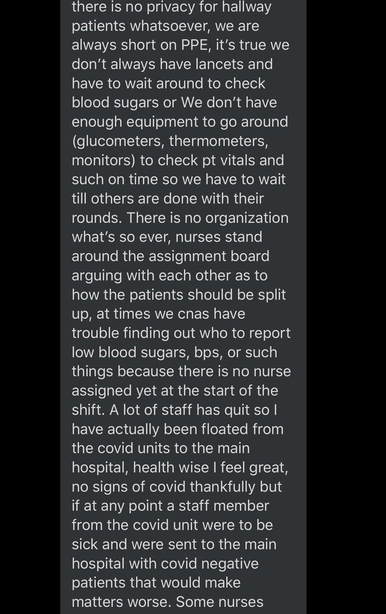 From a CNA working at the original facility SIDU 1/SIDU 2. They were told they are thinking of opening a 3rd covid unit but they don’t understand where that would be.