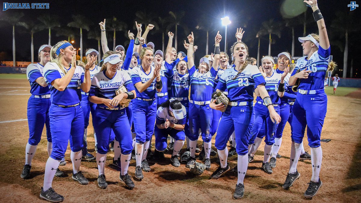 IndStAthletics's tweet photo. Final Four | Softball's Celebration or CeCe Wahlberg leading the attack. Vote ⬇️

#2020TopSycamorePhoto https://t.co/IoIMLY6jqV