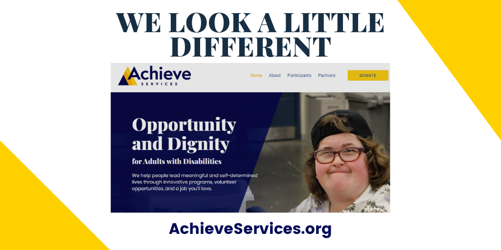 achieveservices's tweet photo. We have a new look but our commitment to providing opportunity and dignity for adults with disabilities has not changed. https://t.co/P1z3xOyKuv https://t.co/cPdk2GGZ2r