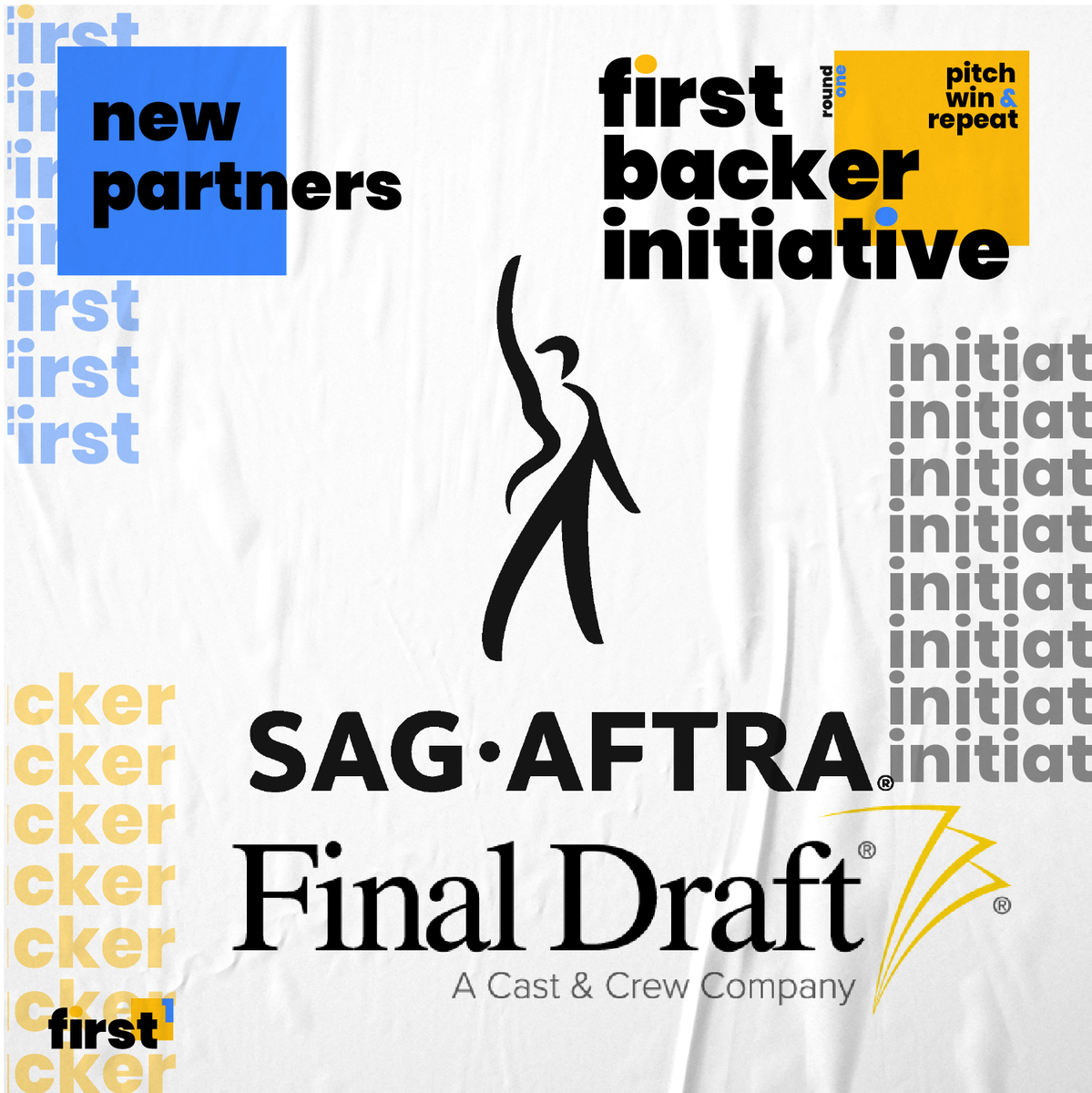 We're happy to announce that <a href="/finaldraftinc/">Final Draft</a> and <a href="/sagaftra/">SAG-AFTRA</a> have come aboard as our newest partners for the First Backer Initiative! There's still plenty of time to submit your pitch. Head to our website for more details! #videography #filmmaking eleven04.net/first