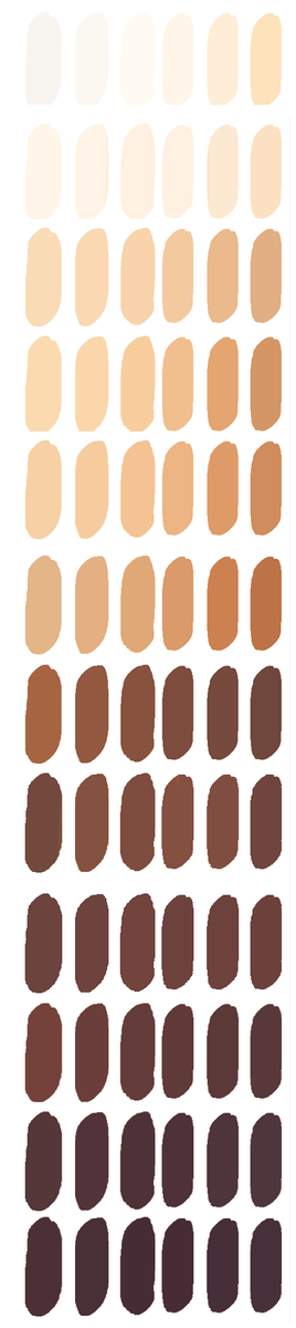 Hdharris_irl's tweet photo. Skin Tones In Case anyone still needs them for reference! https://t.co/G3U4iyLuMl