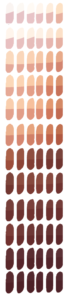 Skin Tones In Case anyone still needs them for reference!