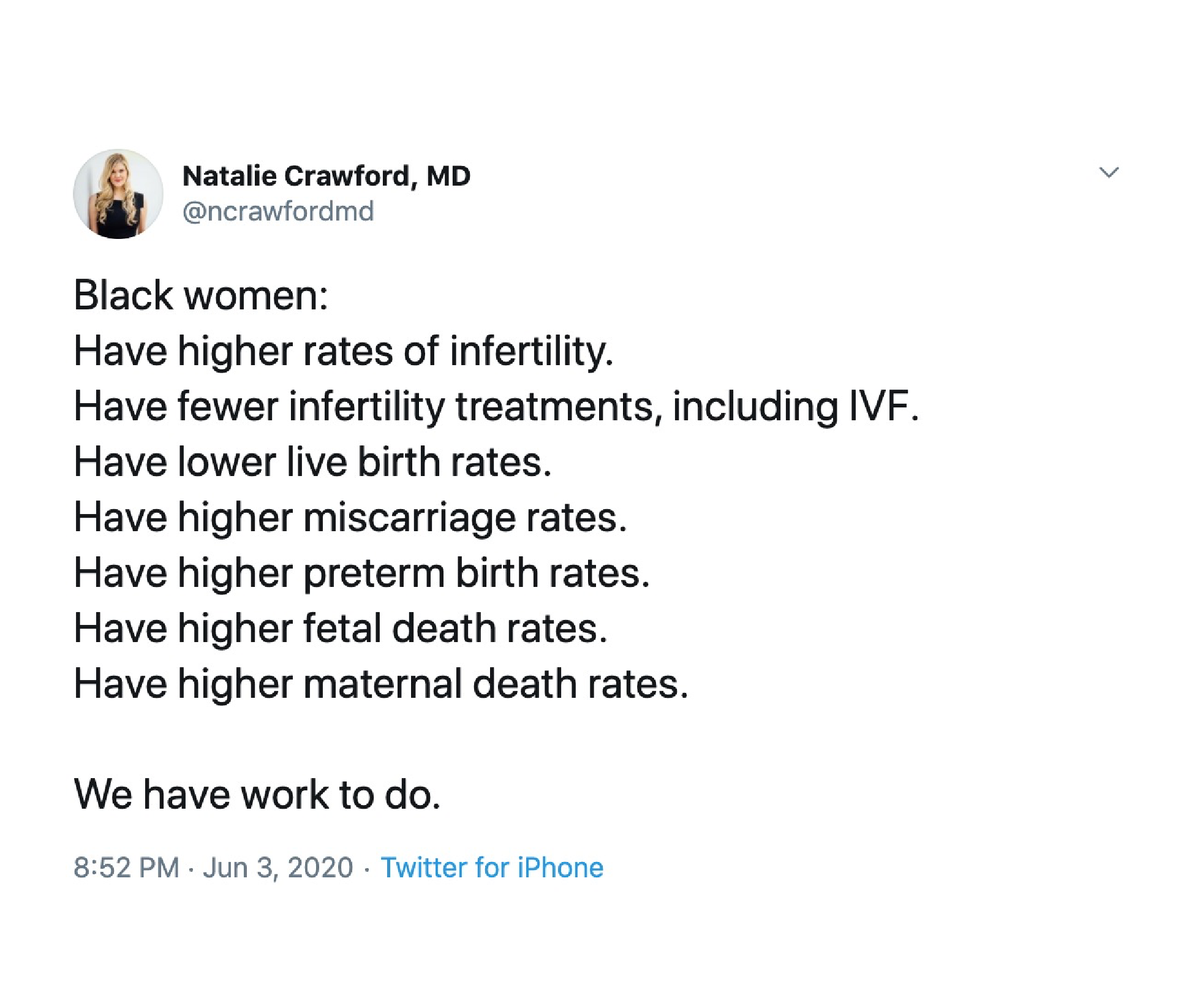 nycivf's tweet photo. NYC IVF recognizes our responsibility to amplify Black voices. Over the next week we'll post resources for Black families seeking IVF, and testimonials from our patients, by Black women for Black women.

#ivf #BlackVoices https://t.co/c4Yqea05B0