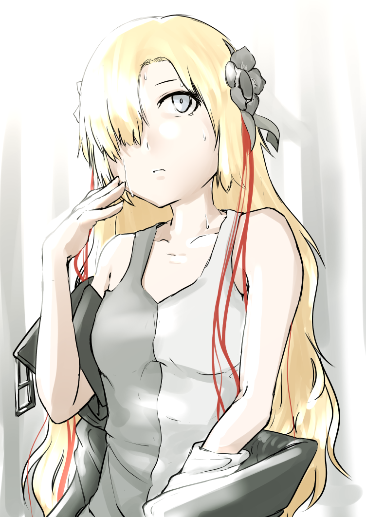 神椿イチ夏の似合わない女
 #ヰ世界情緒美術部
早く夏服あげて…… 