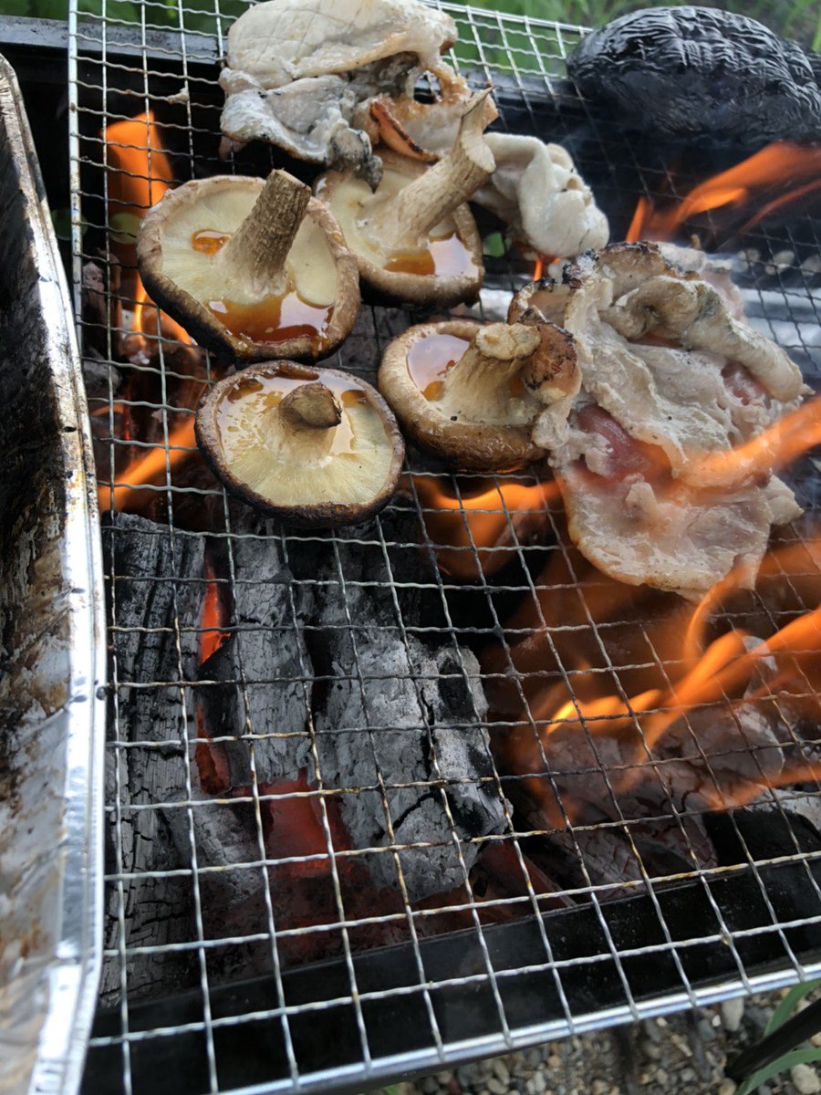 sota_87's tweet photo. BBQしに来たのにジャンガレ食べてる変な人たち最高に楽しい次回は高麗川で蝦夷パーティー https://t.co/w8SQo5VDQS