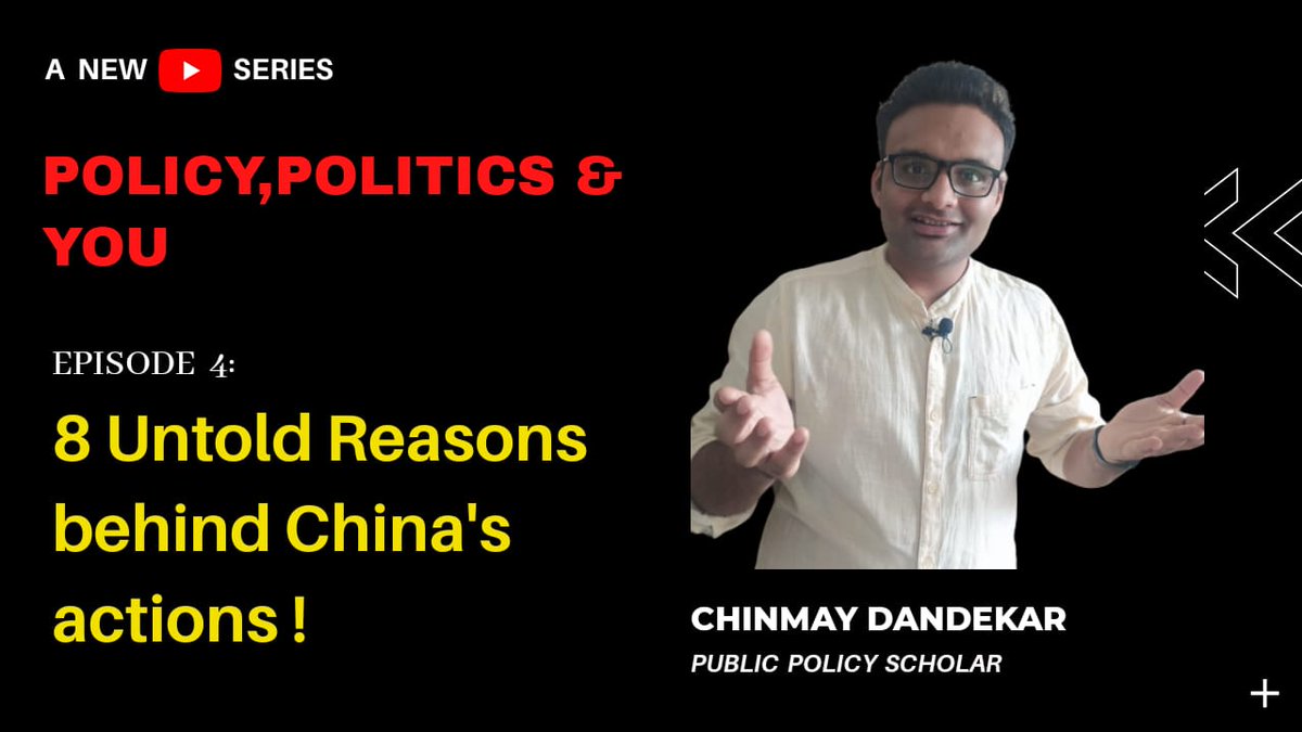 chinmayud's tweet photo. My #4thVideo rlsd. Explng "8 untold reasons bhnd China's actions" aftr stdyin all d mjr debts in f.policy.
Cmplx plcy issues simplified 4 d masses.
Sharing 👇
https://t.co/oufFQcjoW8
@parthjshah @LuisMirandaDots
@ispp_edu @CafeEconomics @arpitchtr @neetishikha @khanamirullah https://t.co/ZxLzDnePFR
