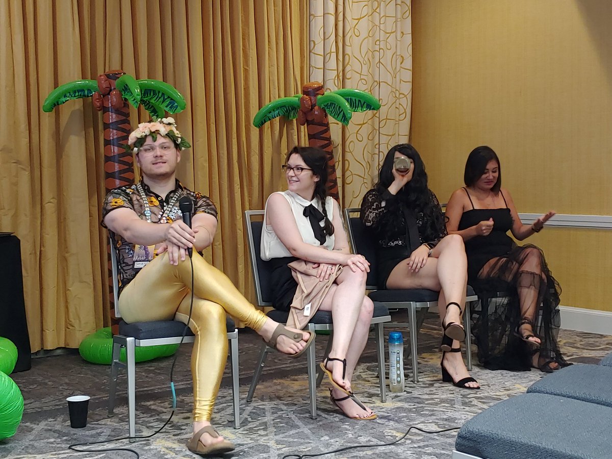 energeticjen's tweet photo. @GeeklyCon Cardboard Mechs, #wigglebottom winning the house cup, corset party, @Nika_Howard chugging wine from the bottle. https://t.co/fpoGA9IKOb