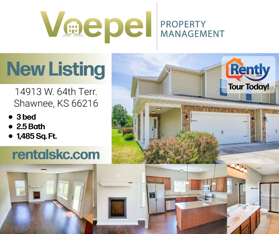 VoepelPropMgt's tweet photo. Are you searching for a beautiful townhome in Shawnee? You really can't go wrong with this stunning 3 Bedroom 2.5 Bath property located within seconds of shopping, dining, and entertainment venues! Don't wait, schedule your Rently tour today! https://t.co/wEOUTT4hsq https://t.co/AzQiYqq5TJ