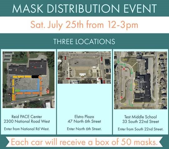 Come pick up your masks at any of these three locations! Let's help keep Wayne county and the surrounding area healthy and safe!