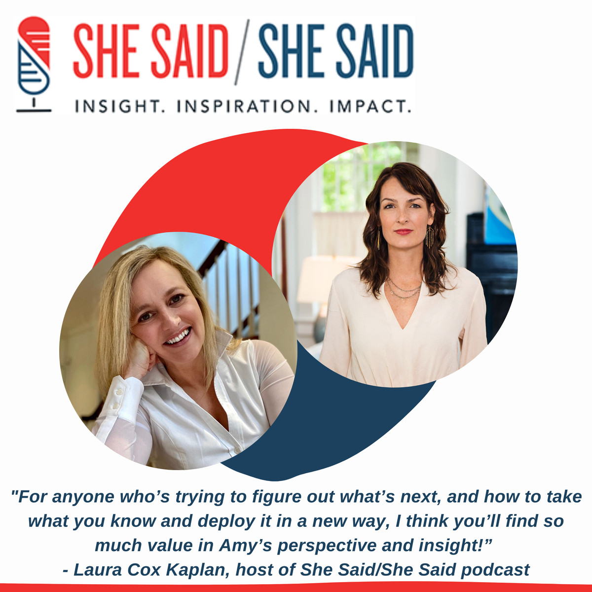 Dishing business advice with podcast host <a href="/LauraCoxKaplan/">Laura Cox Kaplan</a> on career reinvention including how to figure out what's next and how to take what you know and deploy it in a new way. <a href="/SheSaid2podcast/">SheSaidSheSaidPodcast</a> #communications 
amyflurry.com/advice-for-bui…