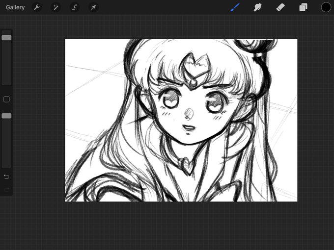 Work in progress, making a redraw and also a draw this in your style sailormoon again ? 