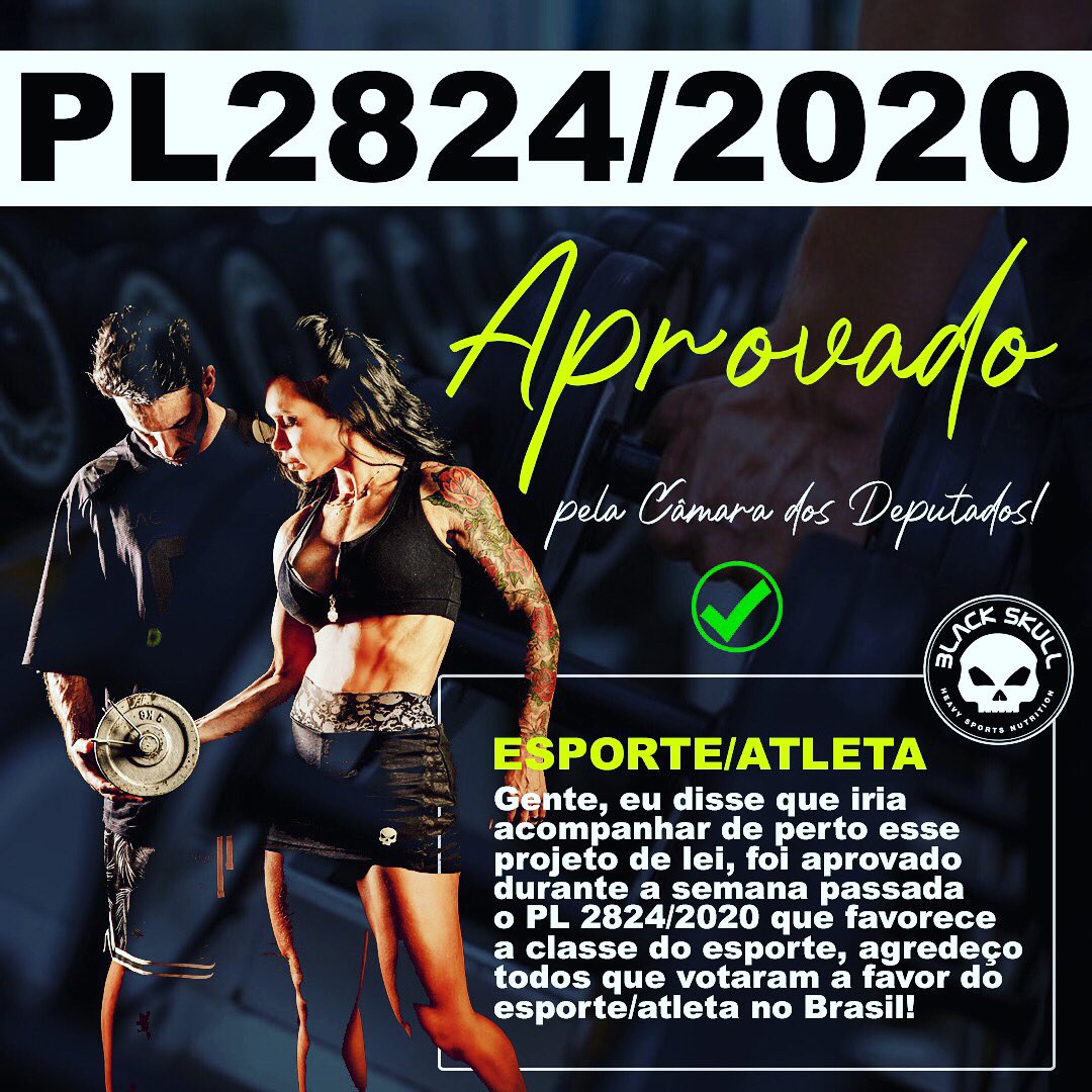 FabiFrota77's tweet photo. Conforme eu prometi, acompanhei de perto a aprovação do PL 2824/2020, de ralatoria do nosso Deputado Alexandre Frota, este projeto de lei favorece o esporte, e nós, atletas Brasileiros! Gostaria de agradecer a todos que votaram sim! #PL2824 #pl2824 https://t.co/KXi0pJBGqS