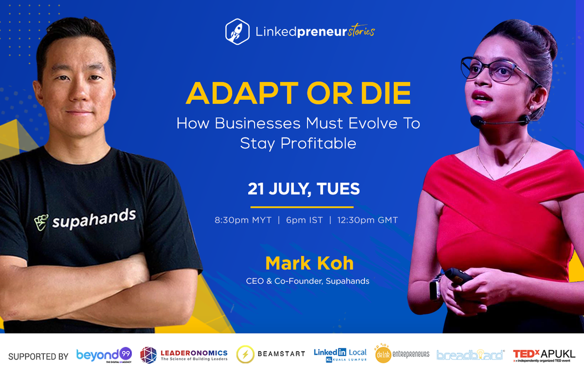 B99digital's tweet photo. Super excited to #announce

Linkedpreneur Stories is back!!
Going Weekly, every #Tuesday on #LinkedinLIVE :)

And this week our first guest is Mark Koh

➖ A Triathlete,
➖ Scuba Driving Master
➖ Brought up in Australia https://t.co/ujPhHF11L1