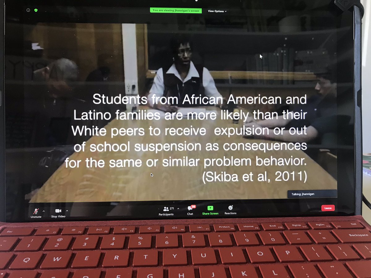 melinda_mcnown's tweet photo. Working in a predominately African American & Latino elementary school, this hit me hard this morning. How are we holding ourselves accountable for making sure we are the change? #alternativediscipline @Jess_hannigan @KASEAComms #WPSSummit20 #WPSProud #dontsuspendme https://t.co/JepK2lg76Y