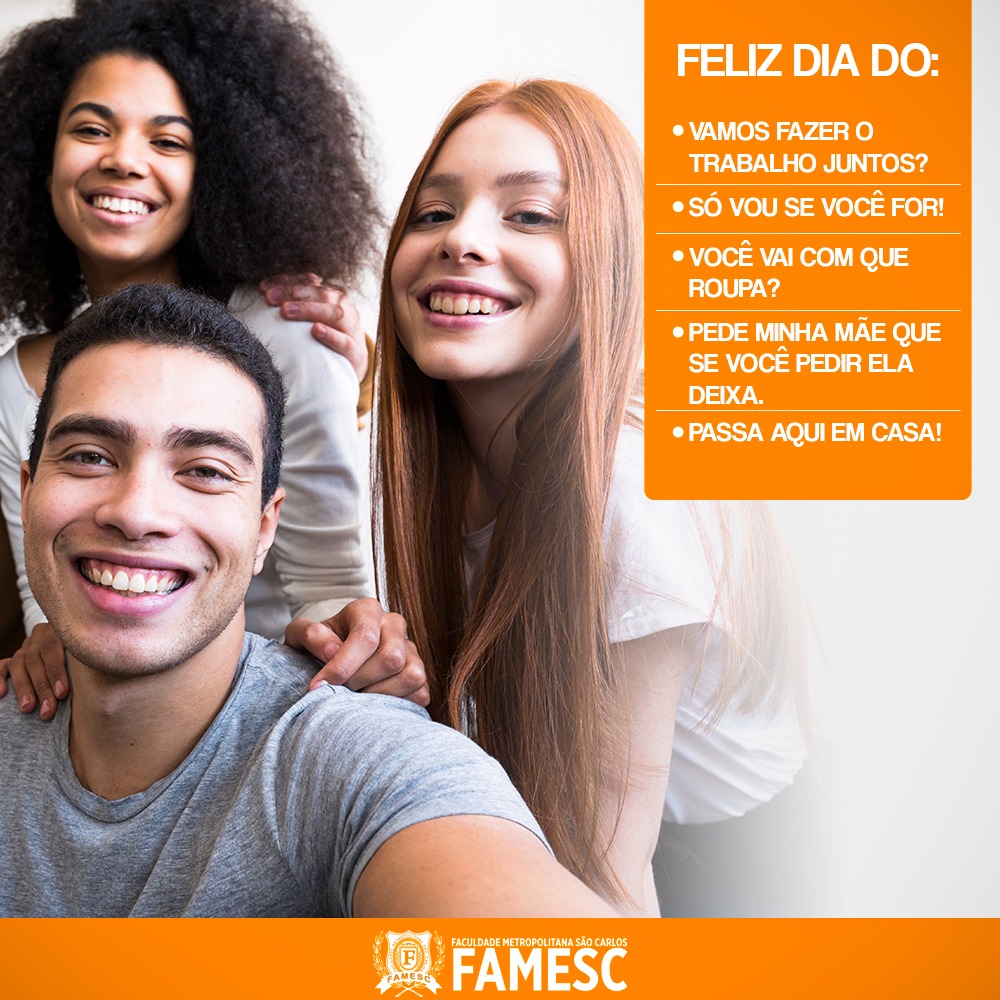 FamescR's tweet photo. Quem tem amigos, é feliz todos os dias. Valorize os seus!
Feliz dia do amigo😍
#felizdiadoamigo
#famesc
#bomjesusdoitabapoana
#digasimparaseufuturo
#simplifiquesuasescolhas https://t.co/HT3mUmhS9K
