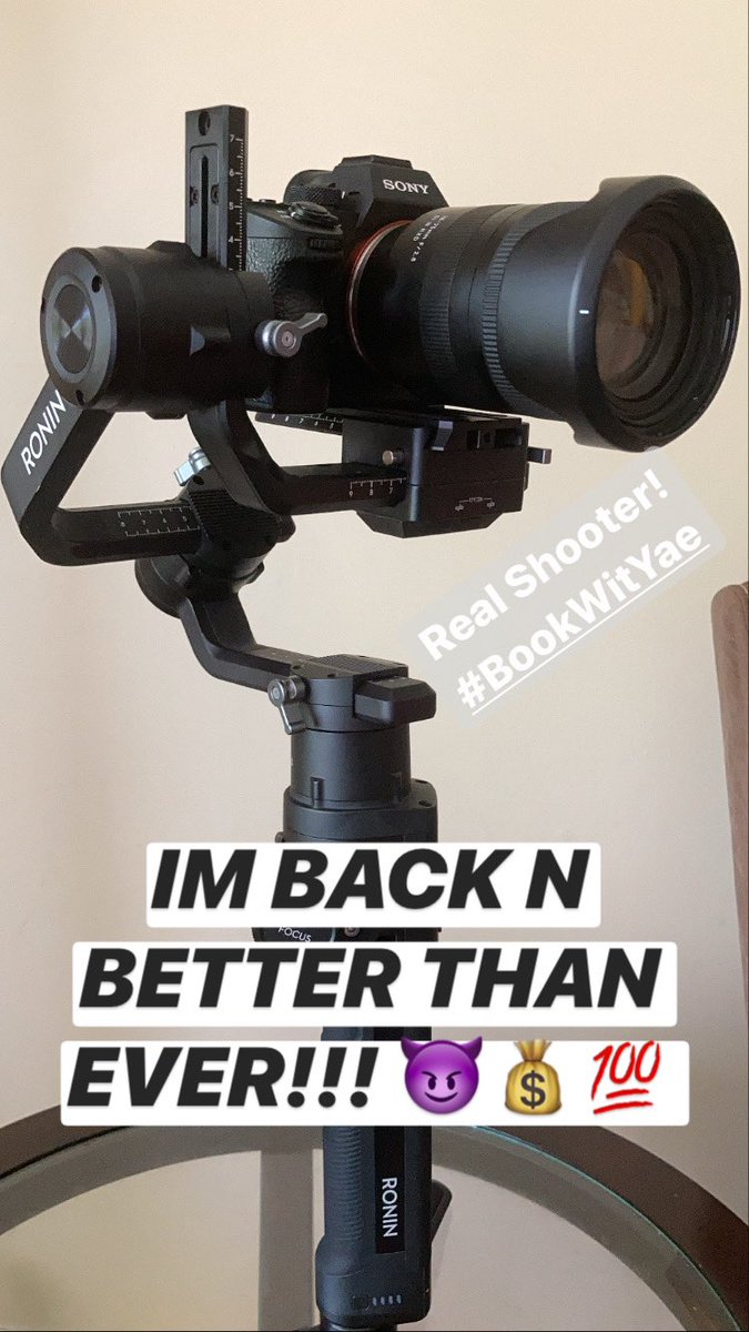 Yae_Production's tweet photo. Let’s Shoot!!! #BookwithYae https://t.co/vw8OiqORnH