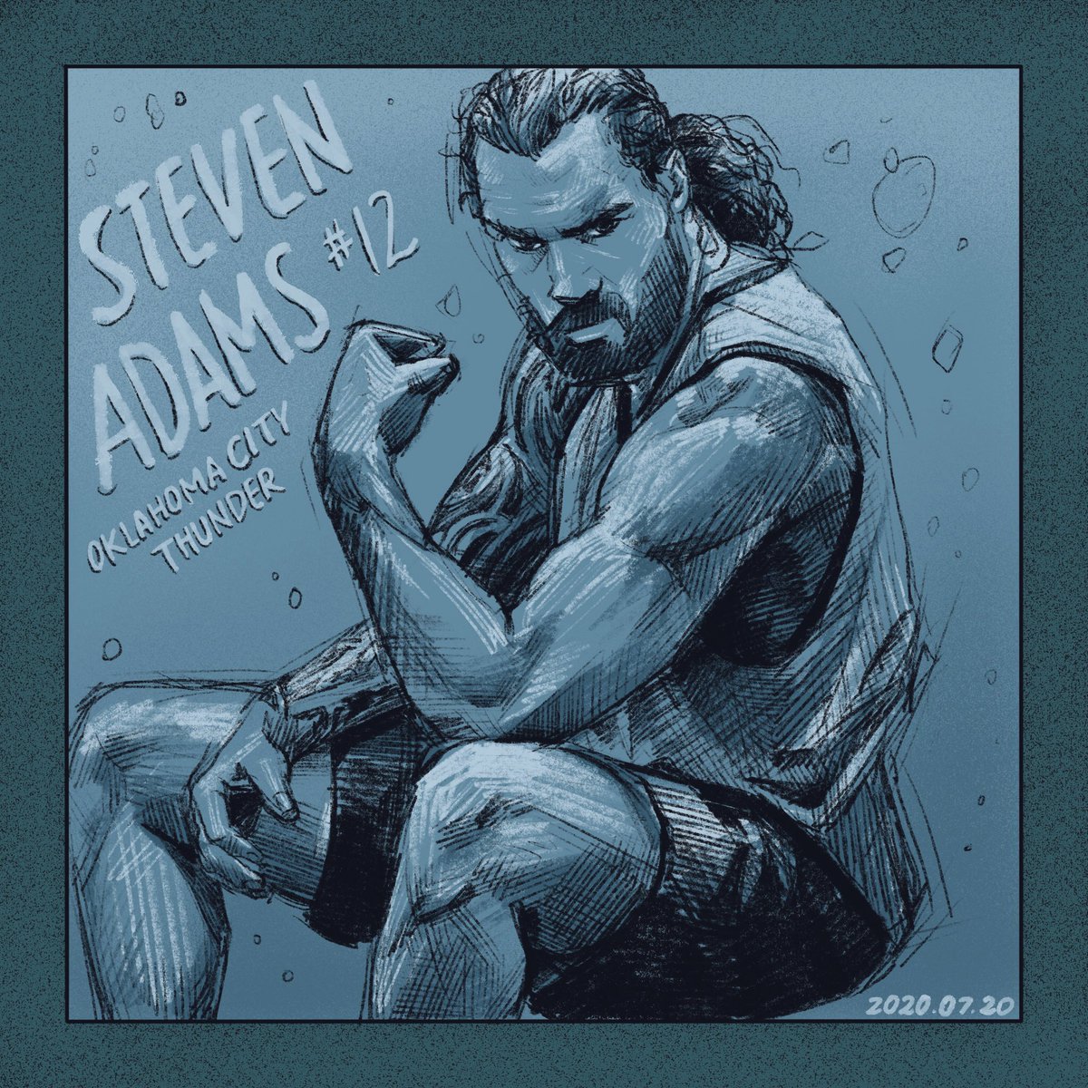 mqdiner's tweet photo. HAPPY BIRTHDAY!!!
@RealStevenAdams 

アダムス誕生日おめでとう！！✨
#NBA
#ThunderUp 
#NBAart
#MQdrawing https://t.co/53fAMyR1mA